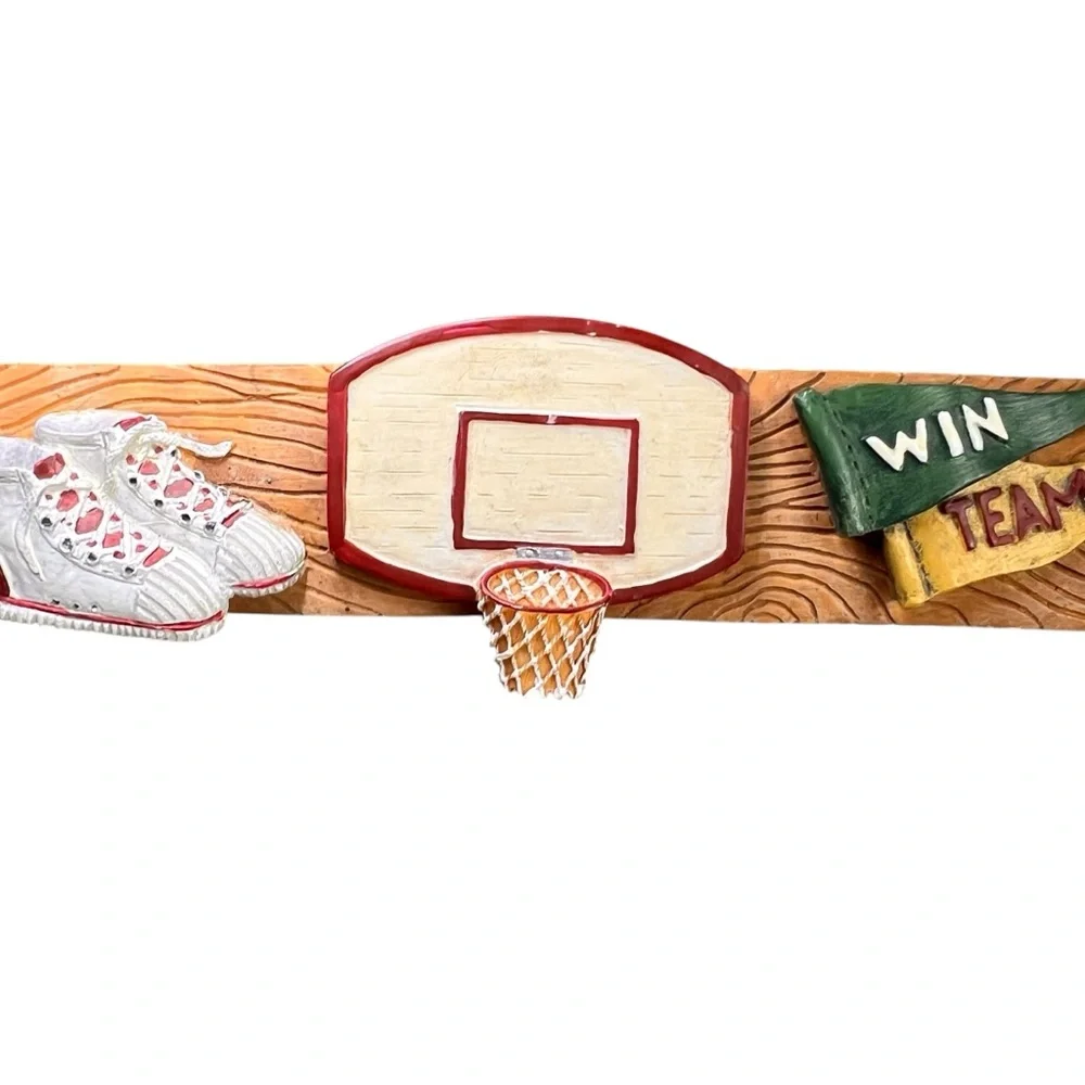 Vintage Hoops N Dreams Basketball Photo Frame Russ Berrie 12x10 Landscape Mode